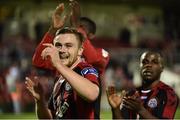 31 July 2017; George Poynton of Bohemians celebrates after the SSE Airtricity League Premier Division match between Cork City and Bohemians at Turners Cross, in Cork. Photo by David Maher/Sportsfile