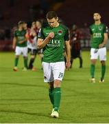 31 July 2017; A dejected Garry Buckley of Cork City at the end of the SSE Airtricity League Premier Division match between Cork City and Bohemians at Turners Cross, in Cork. Photo by David Maher/Sportsfile