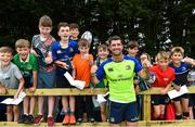 1 August 2017; Rob Kearney of Leinster with supporters during an open training session at Arklow RFC in Arklow, Co Wicklow. Photo by Ramsey Cardy/Sportsfile