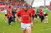 8 April 2012; Ronan O'Gara, Munster, leaves the pitch after defeat to Ulster. Heineken Cup Quarter-Final, Munster v Ulster, Thomond Park, Limerick. Picture credit: Diarmuid Greene / SPORTSFILE