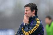 8 April 2012; The Wexford manager Jason Ryan watches the last few minutes of the game. Allianz Football League Division 3, Round 7, Longford v Wexford, Glennon Brothers Pearse Park, Co. Longford. Picture credit: Ray McManus / SPORTSFILE