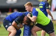 1 August 2017; Cian Healy, left, and James Tracy of Leinster during an open training session at Arklow RFC in Arklow, Co Wicklow. Photo by Ramsey Cardy/Sportsfile