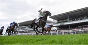 1 August 2017; Declan McDonogh celebrates winning the Colm Quinn BMW Mile Handicap on Riven Light during the Galway Races Summer Festival 2017 at Ballybrit, in Galway. Photo by Cody Glenn/Sportsfile