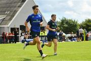 1 August 2017; Joey Carbery, left, and Luke McGrath of Leinster during an open training session at Arklow RFC in Arklow, Co Wicklow. Photo by Ramsey Cardy/Sportsfile