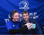 2 August 2017; Grainne Flynn with Ross Molony during the Bank of Ireland Leinster Rugby Summer Camp at Gorey RFC in Gorey, Co Wexford. Photo by Matt Browne/Sportsfile