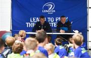 2 August 2017; Ross Molony, left, and Andrew Porter with kids from the Bank of Ireland Leinster Rugby Summer Camp at Gorey RFC in Gorey, Co Wexford. Photo by Matt Browne/Sportsfile