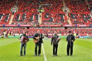 8 April 2012; 'The High Kings' perform before the game. Heineken Cup Quarter-Final, Munster v Ulster, Thomond Park, Limerick. Picture credit: Diarmuid Greene / SPORTSFILE