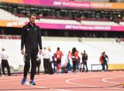 3 August 2017; Thomas Barr of Ireland ahead of the start of the 16th IAAF World Athletics Championships at the London Stadium in London, England. Photo by Stephen McCarthy/Sportsfile