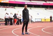 3 August 2017; Thomas Barr of Ireland ahead of the start of the 16th IAAF World Athletics Championships at the London Stadium in London, England. Photo by Stephen McCarthy/Sportsfile
