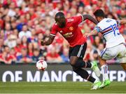 2 August 2017; Romelu Lukaku of Manchester United in action against Vasco Regini of Sampdoria during the International Champions Cup match between Manchester United and Sampdoria at the Aviva Stadium in Dublin. Photo by Sam Barnes/Sportsfile