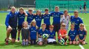 2 August 2017; Devin Toner and Josh Van der Flier of Leinster pictured with kids during a Bank of Ireland Leinster Rugby Summer Camp at Donnybrook Stadium in Donnybrook, Dublin. Photo by David Fitzgerald/Sportsfile