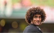 2 August 2017; Marouane Fellaini of Manchester United ahead of the International Champions Cup match between Manchester United and Sampdoria at the Aviva Stadium in Dublin. Photo by David Fitzgerald/Sportsfile