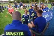 2 August 2017; Devin Toner and Josh Van der Flier of Leinster sign autographs during a Bank of Ireland Leinster Rugby Summer Camp at Donnybrook Stadium in Donnybrook, Dublin. Photo by David Fitzgerald/Sportsfile