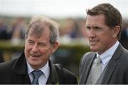 3 August 2017; Retired jockey Tony McCoy, right, in conversation with owner JP McManus during the Galway Races Summer Festival 2017 at Ballybrit, in Galway. Photo by Cody Glenn/Sportsfile
