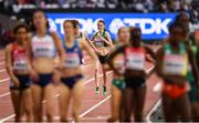 4 August 2017; Ciara Mageean of Ireland approaches the finish line during round one of the Women's 1500m event during day one of the 16th IAAF World Athletics Championships at the London Stadium in London, England. Photo by Stephen McCarthy/Sportsfile