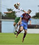 4 August 2017; Conor McCormack of Cork City in action against Jack Bayly of Drogheda United during the SSE Airtricity League Premier Division match between Drogheda United and Cork City at United Park in Louth. Photo by David Maher/Sportsfile