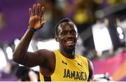 4 August 2017; Usain Bolt of Jamaica after competing in round one of the Men's 100m event during day one of the 16th IAAF World Athletics Championships at the London Stadium in London, England. Photo by Stephen McCarthy/Sportsfile