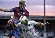 4 August 2017; Lloyd Buckley of Drogheda United in action against Achille Campion of Cork City during the SSE Airtricity League Premier Division match between Drogheda United and Cork City at United Park in Louth. Photo by David Maher/Sportsfile