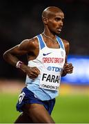 4 August 2017; Mo Farah of Great Britain competes in the final of the Men's 10,000m event during day one of the 16th IAAF World Athletics Championships at the London Stadium in London, England. Photo by Stephen McCarthy/Sportsfile
