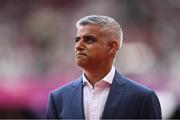 4 August 2017; Mayor of London Sadiq Khan during day one of the 16th IAAF World Athletics Championships at the London Stadium in London, England. Photo by Stephen McCarthy/Sportsfile