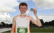 5 August 2017; Ruarcan O'Gibne, Ireland Development Team, winner of the Under 18 Boys 200m Steeplechase event, during the Celtic Games Track and Field at Morton Stadium in Santry, Dublin. Photo by Tomás Greally/Sportsfile