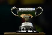 5 August 2017; A view of the cup ahead of the GAA Football All-Ireland Junior Championship Final match between Kerry and Meath at O’Moore Park in Portlaoise, Laois. Photo by Sam Barnes/Sportsfile