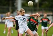 5 August 2017; Ellen Dowling of Kildare in action against Sarah Tierney of Mayo during the TG4 All Ireland Senior Championship - Qualifier 4 match between Mayo and Kildare at Duggan Park in Ballinasloe, Co. Galway. Photo by Diarmuid Greene/Sportsfile