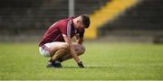 5 August 2017; A dejected Martin Kerrigan of Galway after the Electric Ireland All-Ireland GAA Football Minor Championship Quarter-Final match between Cavan and Galway at Páirc Seán Mac Diarmada in Carrick-on-Shannon, Leitrim. Photo by Barry Cregg/Sportsfile