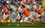 5 August 2017; Brendan Donaghy of Armagh in action against Sean Cavanagh of Tyrone during the GAA Football All-Ireland Senior Championship Quarter-Final match between Tyrone and Armagh at Croke Park in Dublin. Photo by Ramsey Cardy/Sportsfile