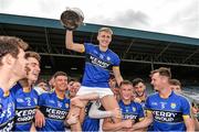 5 August 2017; Killian Spillane of Kerry celebrates with team mates and the cup following the GAA Football All-Ireland Junior Championship Final match between Kerry and Meath at O’Moore Park in Portlaoise, Laois. Photo by Sam Barnes/Sportsfile
