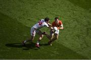5 August 2017; Brendan Donaghy of Armagh in action against Seán Cavanagh of Tyrone during the GAA Football All-Ireland Senior Championship Quarter-Final match between Tyrone and Armagh at Croke Park in Dublin. Photo by Daire Brennan/Sportsfile