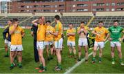 5 August 2017; Meath players dejected following the GAA Football All-Ireland Junior Championship Final match between Kerry and Meath at O’Moore Park in Portlaoise, Laois. Photo by Sam Barnes/Sportsfile