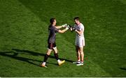 5 August 2017; Ronan McNamee, right, and Niall Morgan of Tyrone celebrate after the GAA Football All-Ireland Senior Championship Quarter-Final match between Tyrone and Armagh at Croke Park in Dublin. Photo by Daire Brennan/Sportsfile