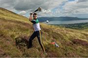 5 August 2017; Eoin Reilly of Laois during the 2017 M Donnelly GAA All-Ireland Poc Fada Finals in the Annaverna Mountain, Ravensdale, Co Louth. Photo by Piaras Ó Mídheach/Sportsfile