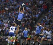 5 August 2017; Brian Fenton of Dublin catches the ball as it is thrown in to start during the GAA Football All-Ireland Senior Championship Quarter-Final match between Dublin and Monaghan at Croke Park in Dublin. Photo by Ray McManus/Sportsfile