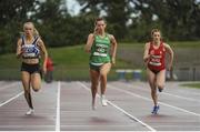 5 August 2017; Lauren Roy, Ireland, on her way to winning the Under 18 Girl's 100m event , during the Celtic Games Track and Field at Morton Stadium in Santry, Dublin. Photo by Tomás Greally/Sportsfile
