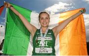 5 August 2017; Daena Kealy of Ireland, winner of the Under 18 Girl's High Jump event, during the Celtic Games Track and Field at Morton Stadium in Santry, Dublin. Photo by Tomás Greally/Sportsfile