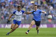 5 August 2017; Drew Wylie of Monaghan is tackled by John Small of Dublin during the GAA Football All-Ireland Senior Championship Quarter-Final match between Dublin and Monaghan at Croke Park in Dublin. Photo by Ramsey Cardy/Sportsfile