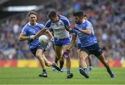5 August 2017; Drew Wylie of Monaghan in action against Cian O’Sullivan of Dublin during the GAA Football All-Ireland Senior Championship Quarter-Final match between Dublin and Monaghan at Croke Park in Dublin. Photo by Ramsey Cardy/Sportsfile