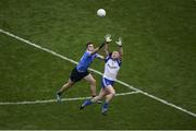 5 August 2017; Colin Walshe of Monaghan in action against Paddy Andrews of Dublin during the GAA Football All-Ireland Senior Championship Quarter-Final match between Dublin and Monaghan at Croke Park in Dublin. Photo by Daire Brennan/Sportsfile