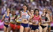 5 August 2017; Jessica Judd of Great Britain competes in the semi-final of the Women's 1500m event during day two of the 16th IAAF World Athletics Championships at the London Stadium in London, England. Photo by Stephen McCarthy/Sportsfile