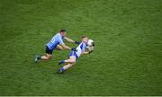5 August 2017; Dermot Malone of Monaghan in action against Darren Daly of Dublin during the GAA Football All-Ireland Senior Championship Quarter-Final match between Dublin and Monaghan at Croke Park in Dublin. Photo by Daire Brennan/Sportsfile