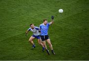 5 August 2017; Jack McCaffrey of Dublin in action against Dermot Malone of Monaghan during the GAA Football All-Ireland Senior Championship Quarter-Final match between Dublin and Monaghan at Croke Park in Dublin. Photo by Daire Brennan/Sportsfile