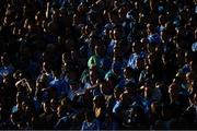 5 August 2017; Supporters on Hill 16 watch the last minutes of the GAA Football All-Ireland Senior Championship Quarter-Final match between Dublin and Monaghan at Croke Park in Dublin. Photo by Ray McManus/Sportsfile