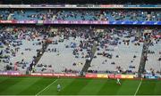 5 August 2017; A general view of a sparsely populated Cusack Stand at the start of the second half during the GAA Football All-Ireland Senior Championship Quarter-Final match between Dublin and Monaghan at Croke Park in Dublin. Photo by Daire Brennan/Sportsfile
