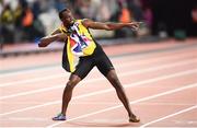 5 August 2017; Usain Bolt of Jamaica after the final of the Men's 100m event during day two of the 16th IAAF World Athletics Championships at the London Stadium in London, England. Photo by Stephen McCarthy/Sportsfile