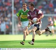 4 August 2002; Michael Donnellan, Galway, in action against John Sheehan, Kerry. Kerry v Galway, All Ireland Football Quarter - Final, Croke Park, Dublin. Picture credit; Brian Lawless / SPORTSFILE