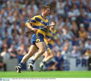 11 August 2002; James O'Connor, Clare. Hurling. Picture credit; Damien Eagers / SPORTSFILE