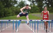 5 August 2017; Iarlaith Golding of Ireland, on his way to winning the Under 16 Boy's 100m Hurdles event, during the Celtic Games Track and Field at Morton Stadium in Santry, Dublin. Photo by Tomás Greally/Sportsfile