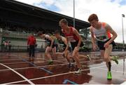 5 August 2017; A general view at the start of the Under 18 Boy's 2000m Steeple Chase event, during the Celtic Games Track and Field at Morton Stadium in Santry, Dublin. Photo by Tomás Greally/Sportsfile